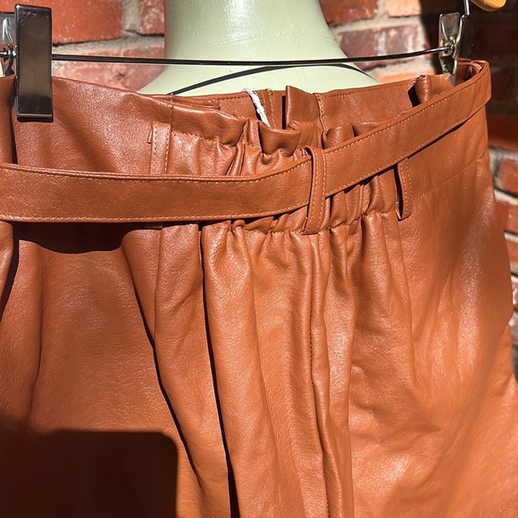 Aaron and Amber faux leather shorts size Large - Picture 6 of 7